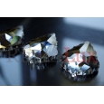 Wisior francuski kryształowy zawieszka 100mm, 1 otwór, prawdziwy kryształ, model 26