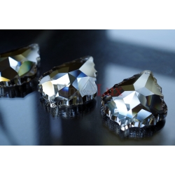 Wisior francuski kryształowy zawieszka 76mm, 1 otwór, prawdziwy kryształ, model 26